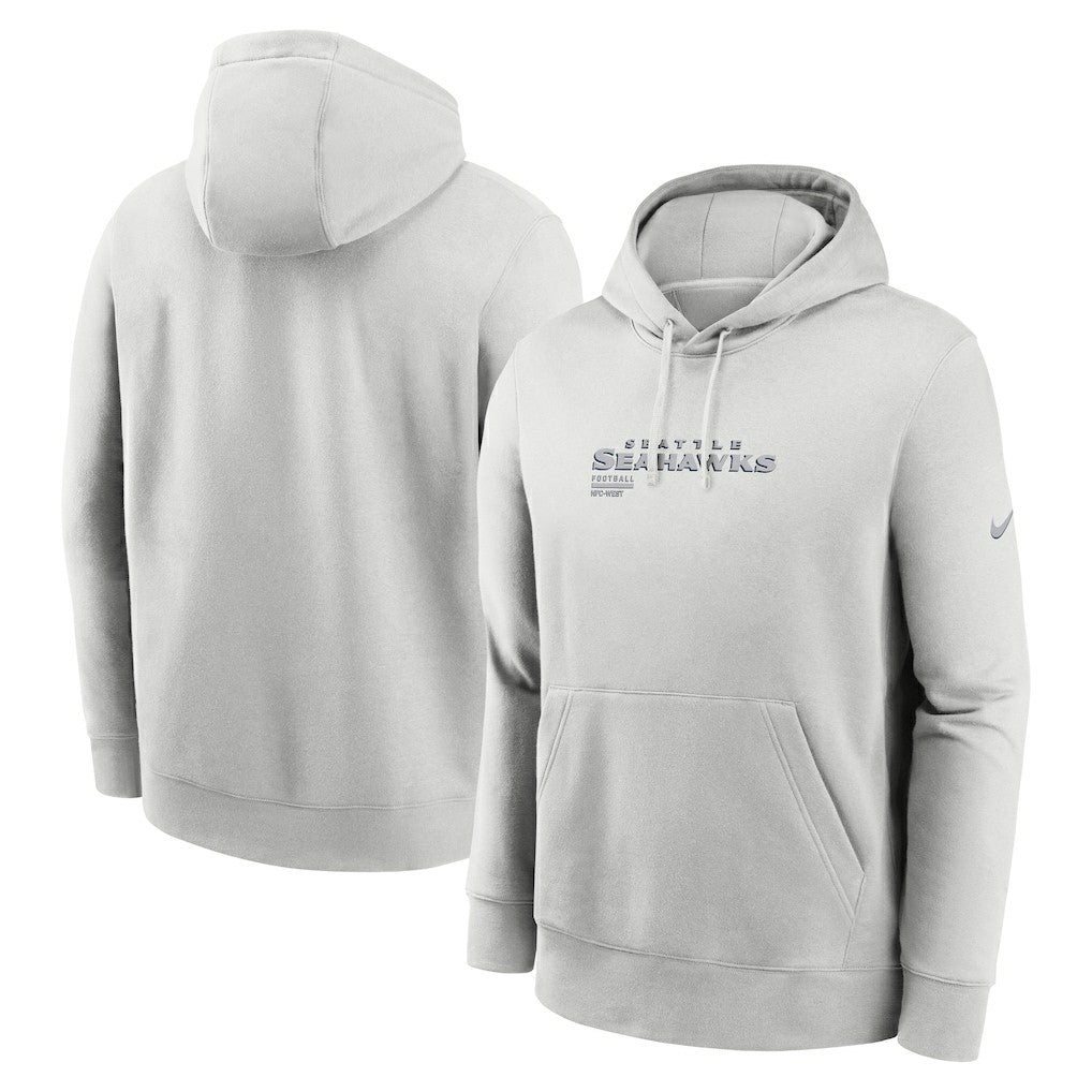 Seattle Seahawks Edge Pack French Terry Club Pullover Hoodie - Gray Hoodies