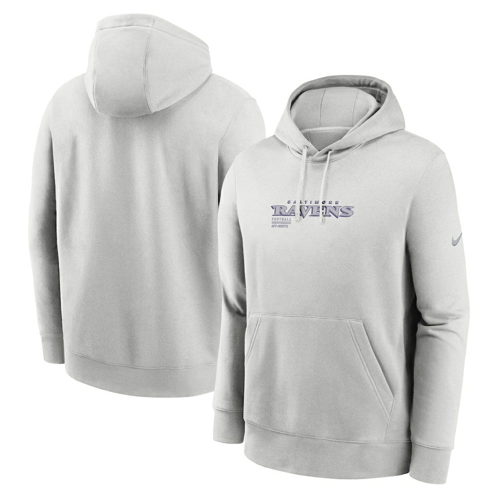 Baltimore Ravens Edge Pack French Terry Club Pullover Hoodie - Gray Hoodies