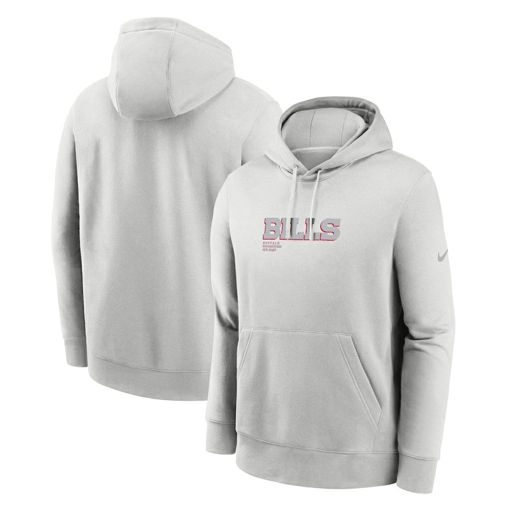 Buffalo Bills Edge Pack French Terry Club Pullover Hoodie - Gray Hoodies