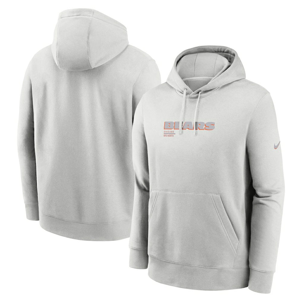 Chicago Bears Edge Pack French Terry Club Pullover Hoodie - Gray Hoodies