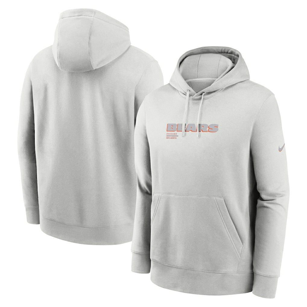 Chicago Bears Edge Pack French Terry Club Pullover Hoodie - Gray Hoodies