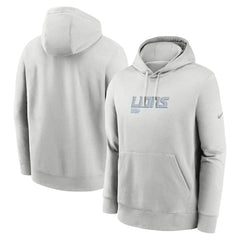 Detroit Lions Edge Pack French Terry Club Pullover Hoodie - Gray Hoodies
