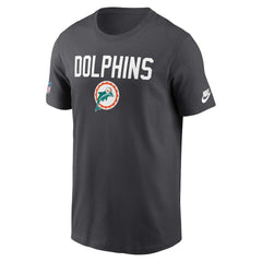 Miami Dolphins Alt Pack Onside Conversion Performance T-Shirt - Anthracite T-shirts