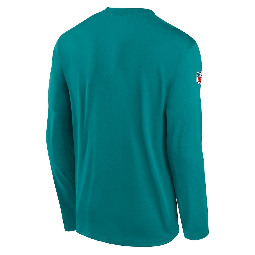 Miami Dolphins Legend Small Logo Dri-FIT Long Sleeve T-Shirt - Aqua T-shirts