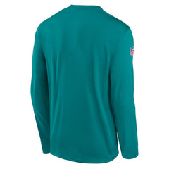Miami Dolphins Legend Small Logo Dri-FIT Long Sleeve T-Shirt - Aqua T-shirts