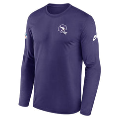 Minnesota Vikings Legend Small Logo Dri-FIT Long Sleeve T-Shirt - Purple T-shirts