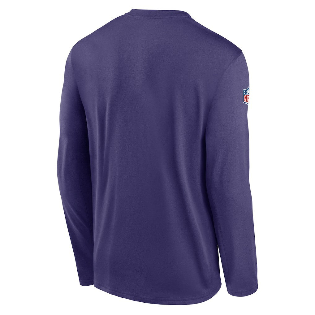 Minnesota Vikings Legend Small Logo Dri-FIT Long Sleeve T-Shirt - Purple T-shirts