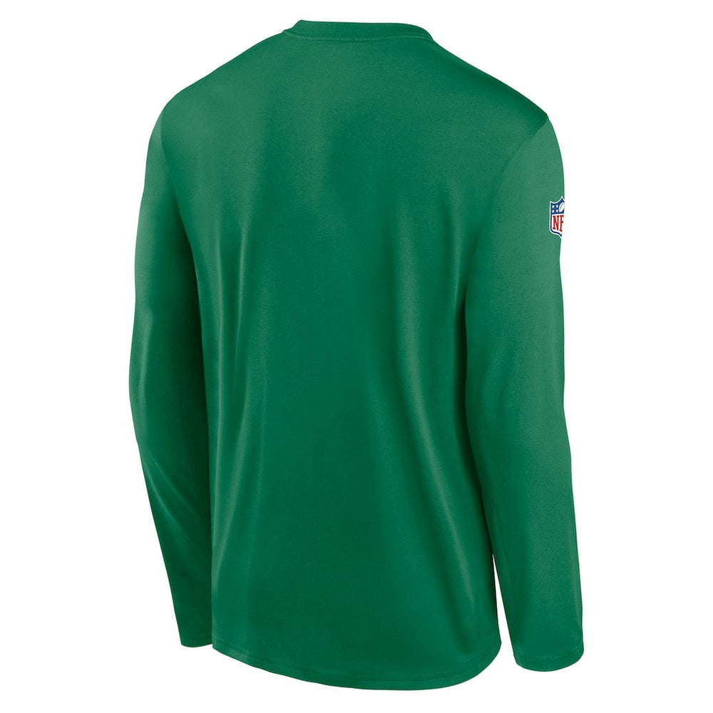 Philadelphia Eagles Legend Small Logo Dri-FIT Long Sleeve T-Shirt - Kelly Green T-shirts