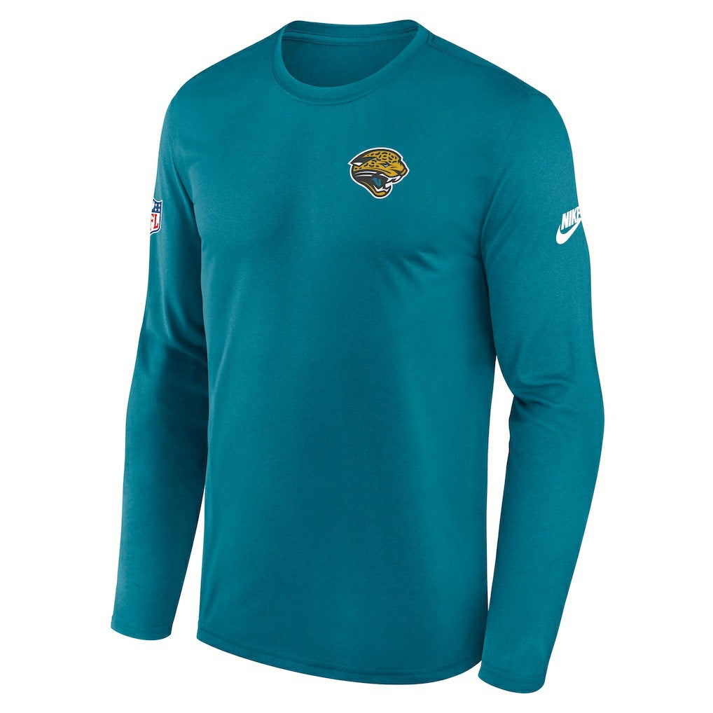 Jacksonville Jaguars Legend Small Logo Dri-FIT Long Sleeve T-Shirt - Teal T-shirts