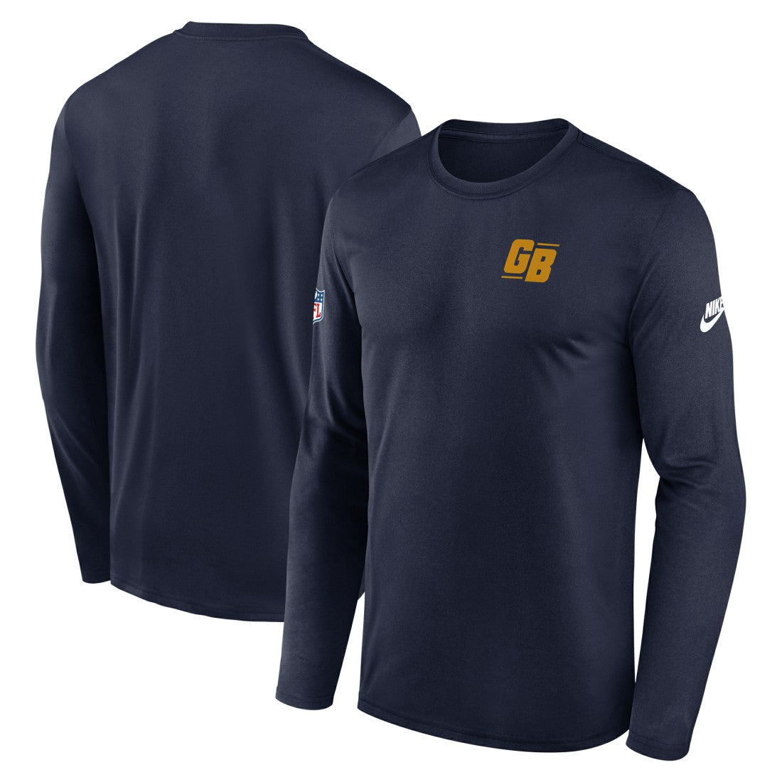 Green Bay Packers Legend Small Logo Dri-FIT Long Sleeve T-Shirt - Navy T-shirts