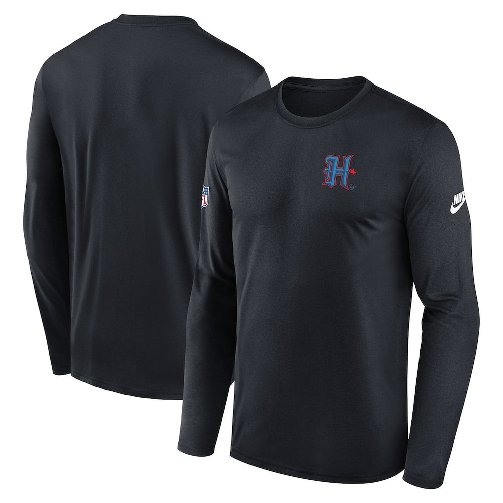 Houston Texans Legend Small Logo Dri-FIT Long Sleeve T-Shirt - Navy T-shirts