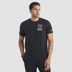 Chicago Bears 2025 NFL Crucial Catch Tri-Blend Dri-FIT T-Shirt - Black T-shirts