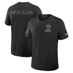 Chicago Bears 2025 NFL Crucial Catch Tri-Blend Dri-FIT T-Shirt - Black T-shirts