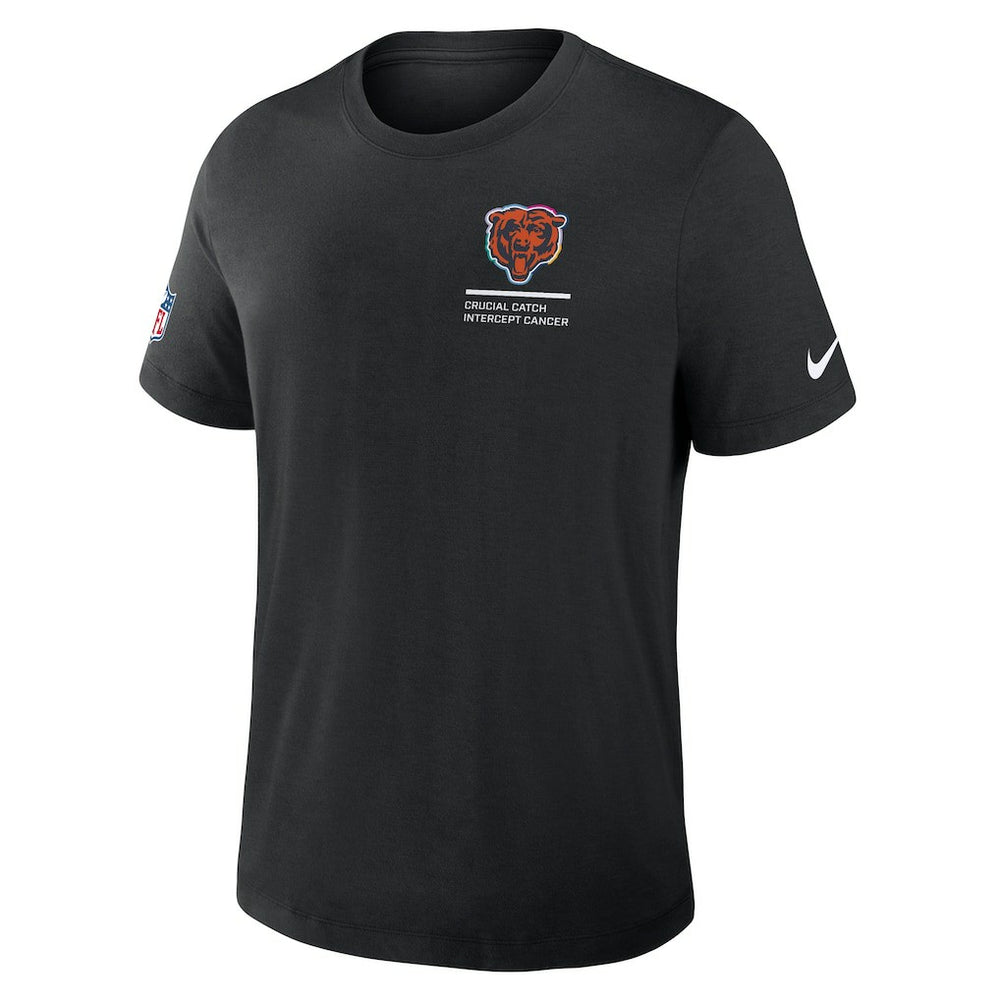 Chicago Bears 2025 NFL Crucial Catch Tri-Blend Dri-FIT T-Shirt - Black T-shirts