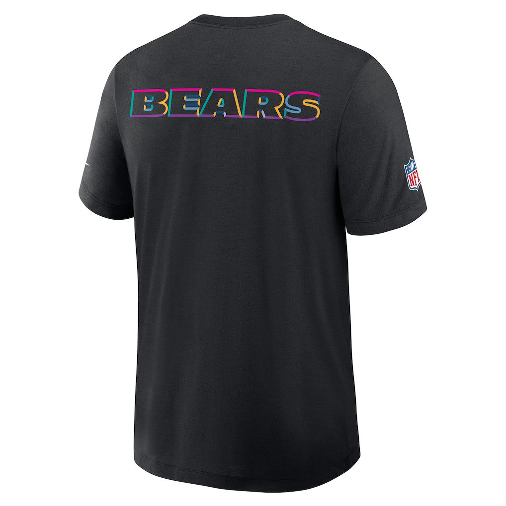 Chicago Bears 2025 NFL Crucial Catch Tri-Blend Dri-FIT T-Shirt - Black T-shirts