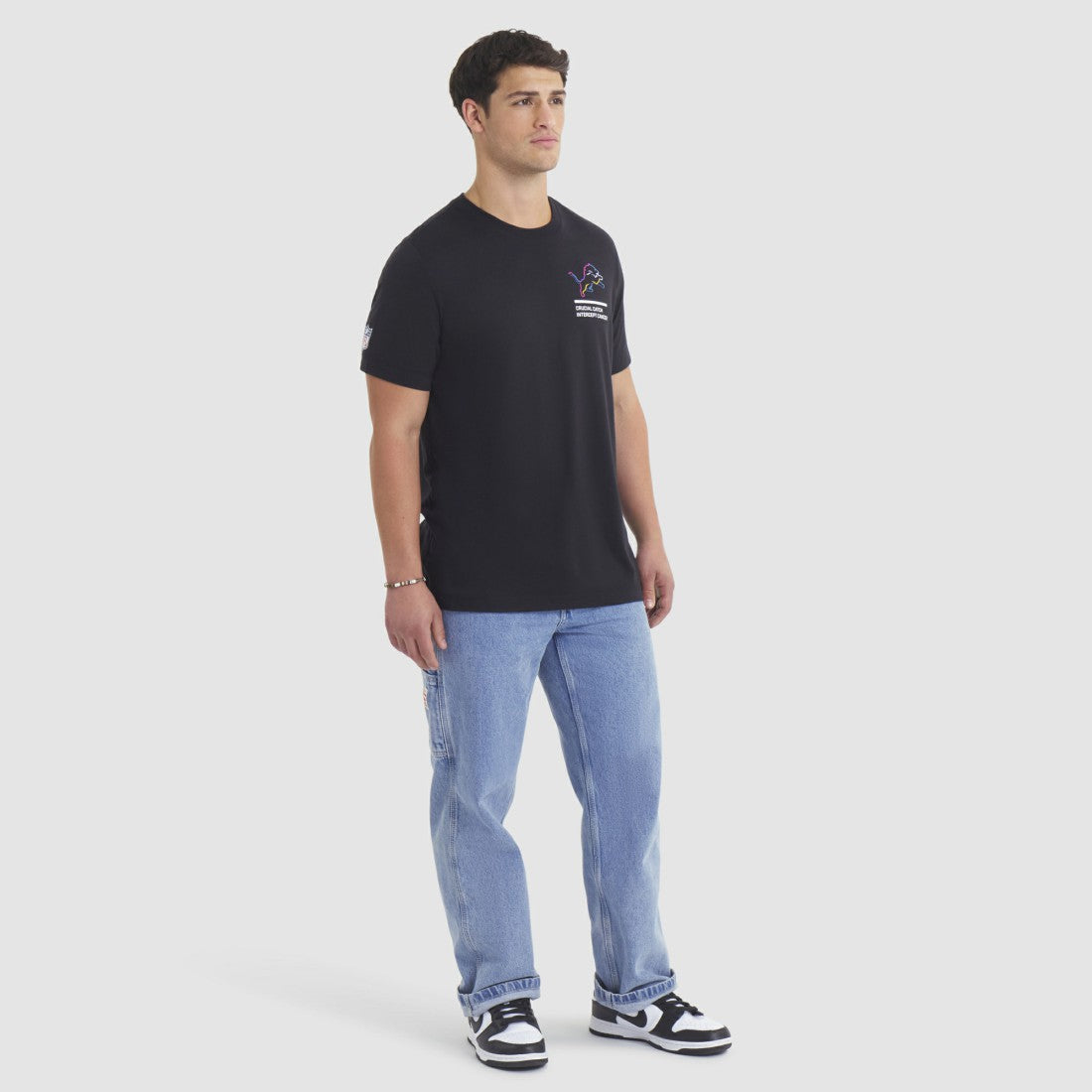Detroit Lions 2025 NFL Crucial Catch Tri-Blend Dri-FIT T-Shirt - Black T-shirts