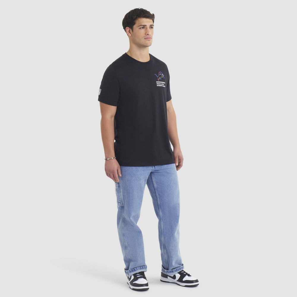 Detroit Lions 2025 NFL Crucial Catch Tri-Blend Dri-FIT T-Shirt - Black T-shirts
