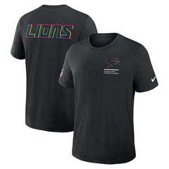 Detroit Lions 2025 NFL Crucial Catch Tri-Blend Dri-FIT T-Shirt - Black T-shirts