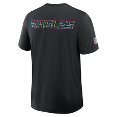 Philadelphia Eagles 2025 NFL Crucial Catch Tri-Blend Dri-FIT T-Shirt - Black T-shirts