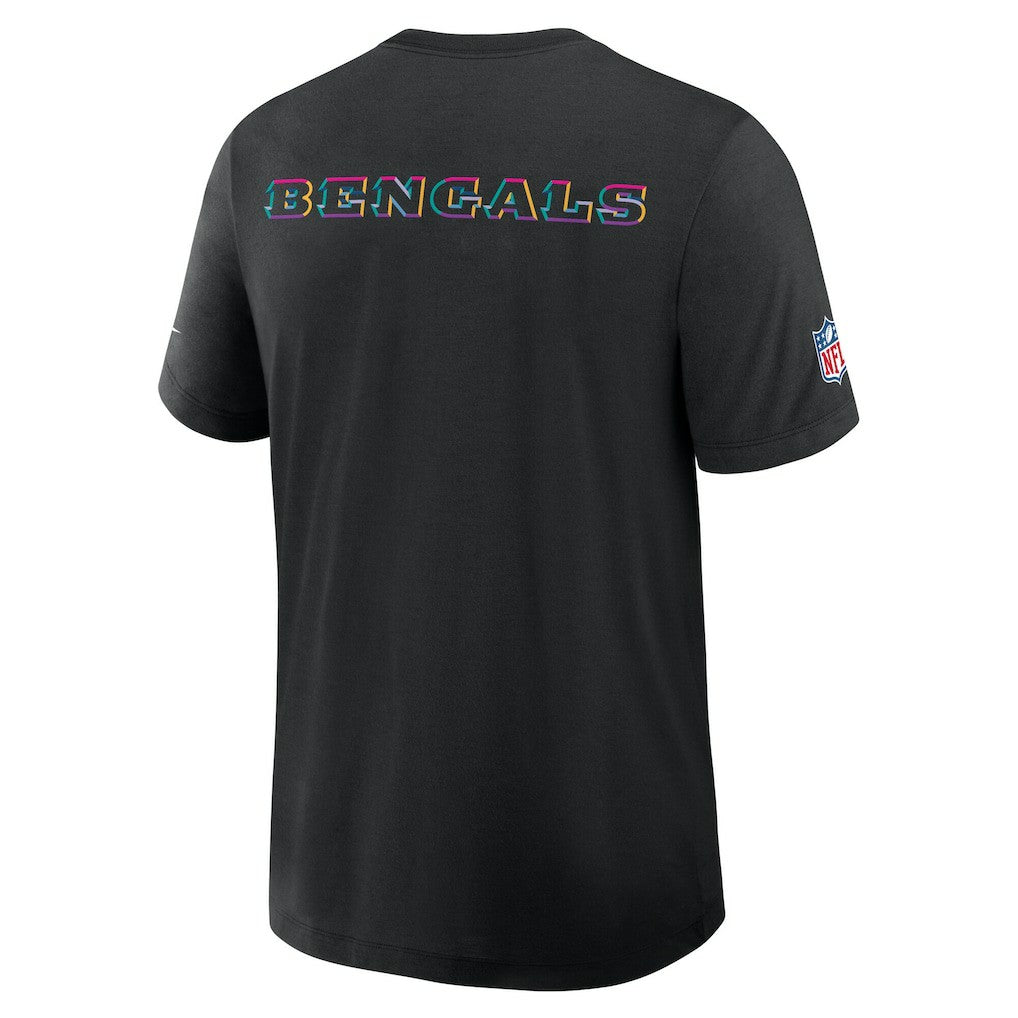 Cincinnati Bengals 2025 NFL Crucial Catch Tri-Blend Dri-FIT T-Shirt - Black T-shirts