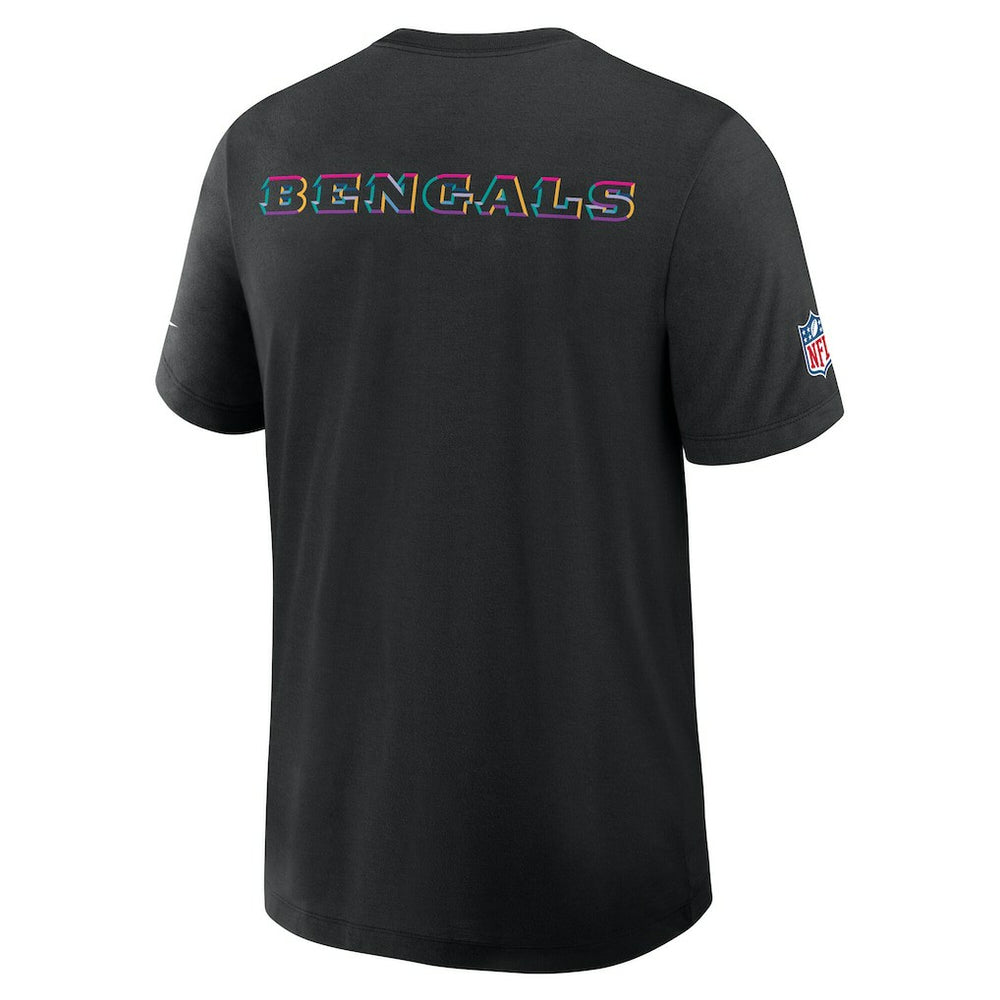 Cincinnati Bengals 2025 NFL Crucial Catch Tri-Blend Dri-FIT T-Shirt - Black T-shirts