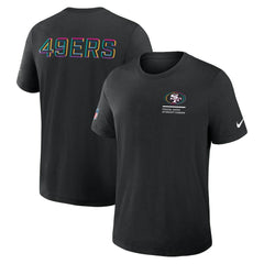 San Francisco 49ers 2025 NFL Crucial Catch Tri-Blend Dri-FIT T-Shirt - Black T-shirts
