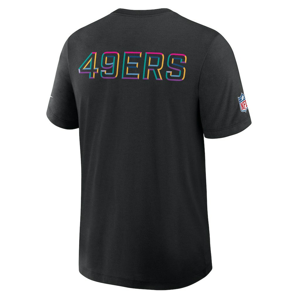San Francisco 49ers 2025 NFL Crucial Catch Tri-Blend Dri-FIT T-Shirt - Black T-shirts