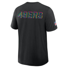San Francisco 49ers 2025 NFL Crucial Catch Tri-Blend Dri-FIT T-Shirt - Black T-shirts