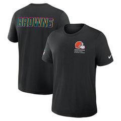 Cleveland Browns 2025 NFL Crucial Catch Tri-Blend Dri-FIT T-Shirt - Black T-shirts