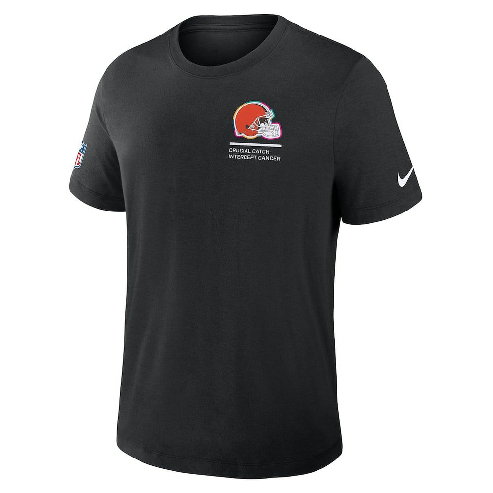 Cleveland Browns 2025 NFL Crucial Catch Tri-Blend Dri-FIT T-Shirt - Black T-shirts