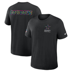 Dallas Cowboys 2025 NFL Crucial Catch Tri-Blend Dri-FIT T-Shirt - Black T-shirts