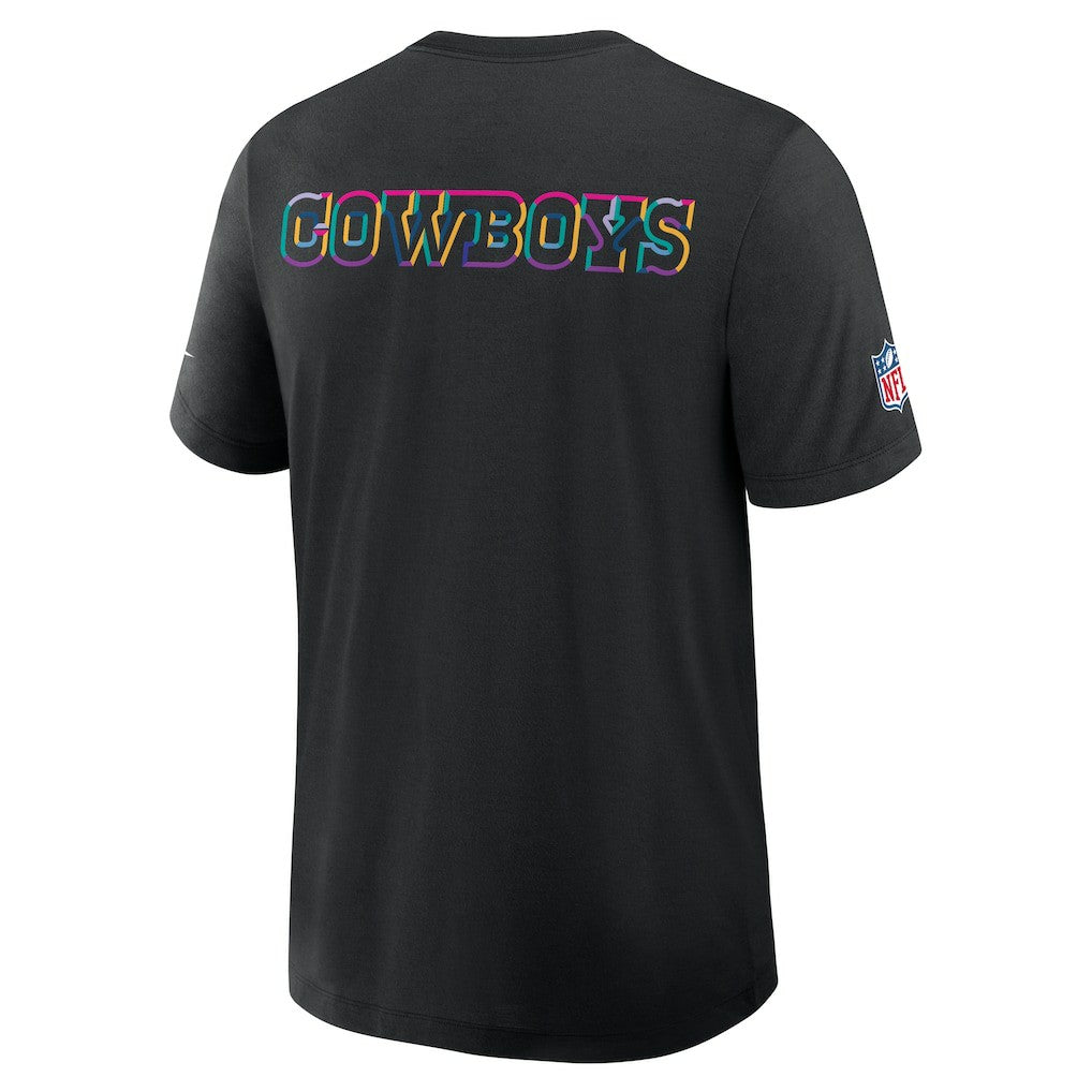 Dallas Cowboys 2025 NFL Crucial Catch Tri-Blend Dri-FIT T-Shirt - Black T-shirts