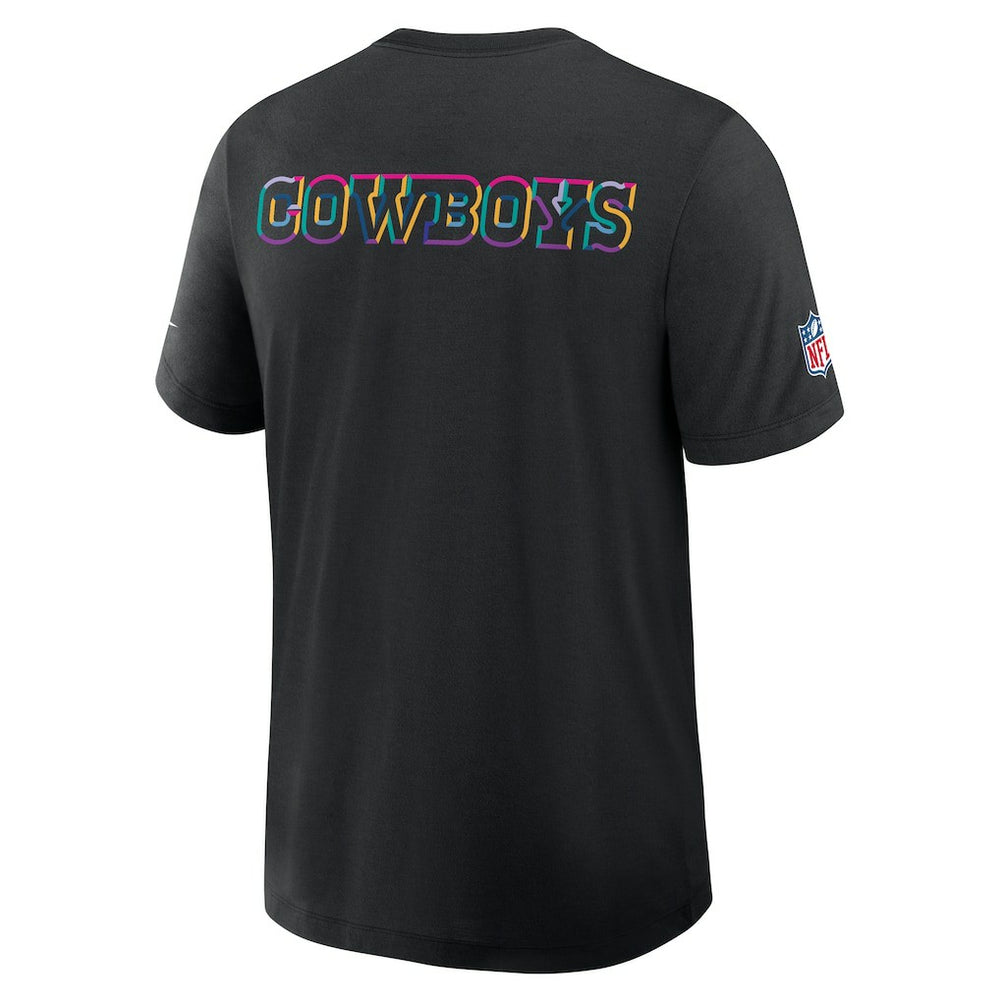 Dallas Cowboys 2025 NFL Crucial Catch Tri-Blend Dri-FIT T-Shirt - Black T-shirts