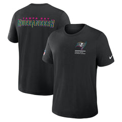 Tampa Bay Buccaneers 2025 NFL Crucial Catch Tri-Blend Dri-FIT T-Shirt - Black T-shirts