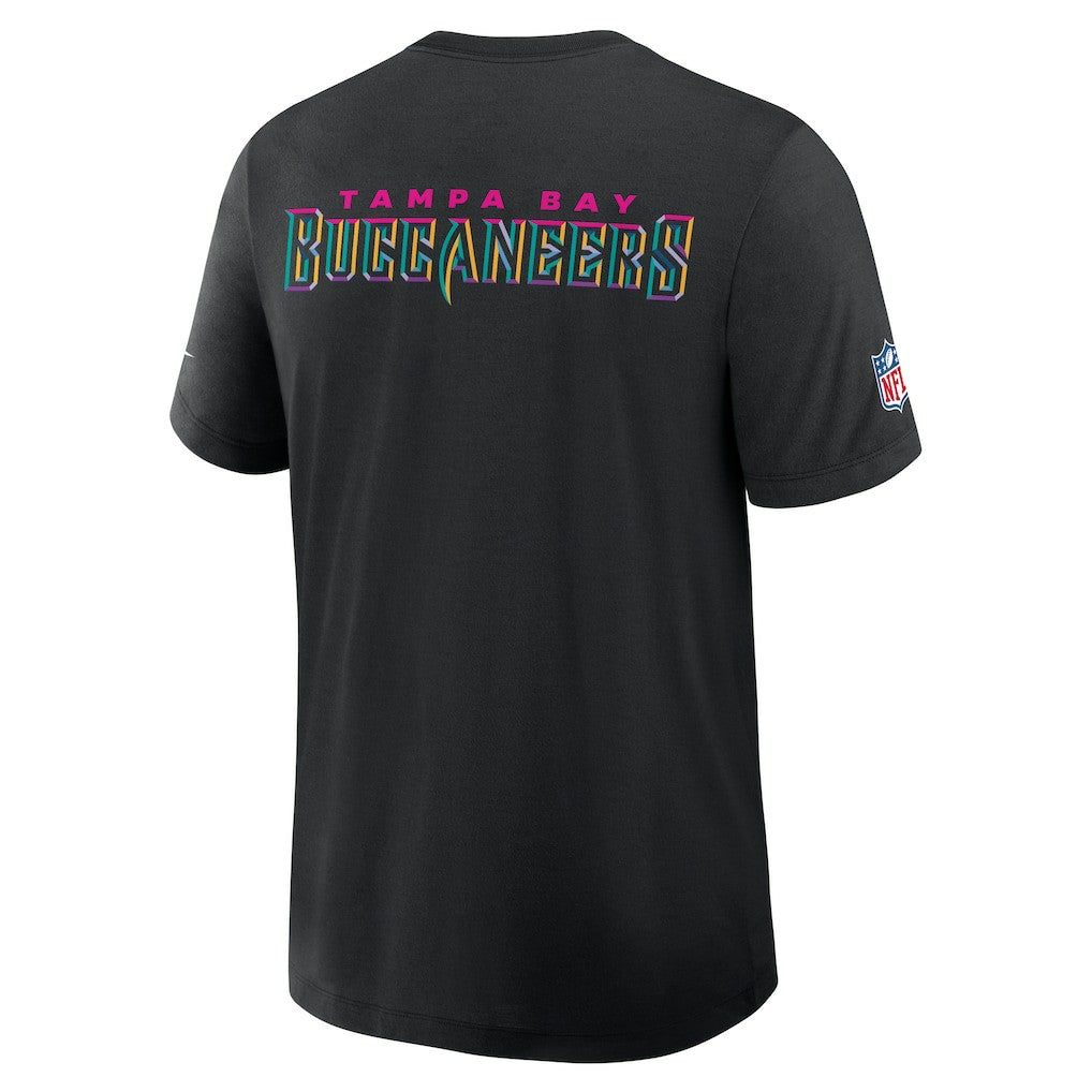 Tampa Bay Buccaneers 2025 NFL Crucial Catch Tri-Blend Dri-FIT T-Shirt - Black T-shirts