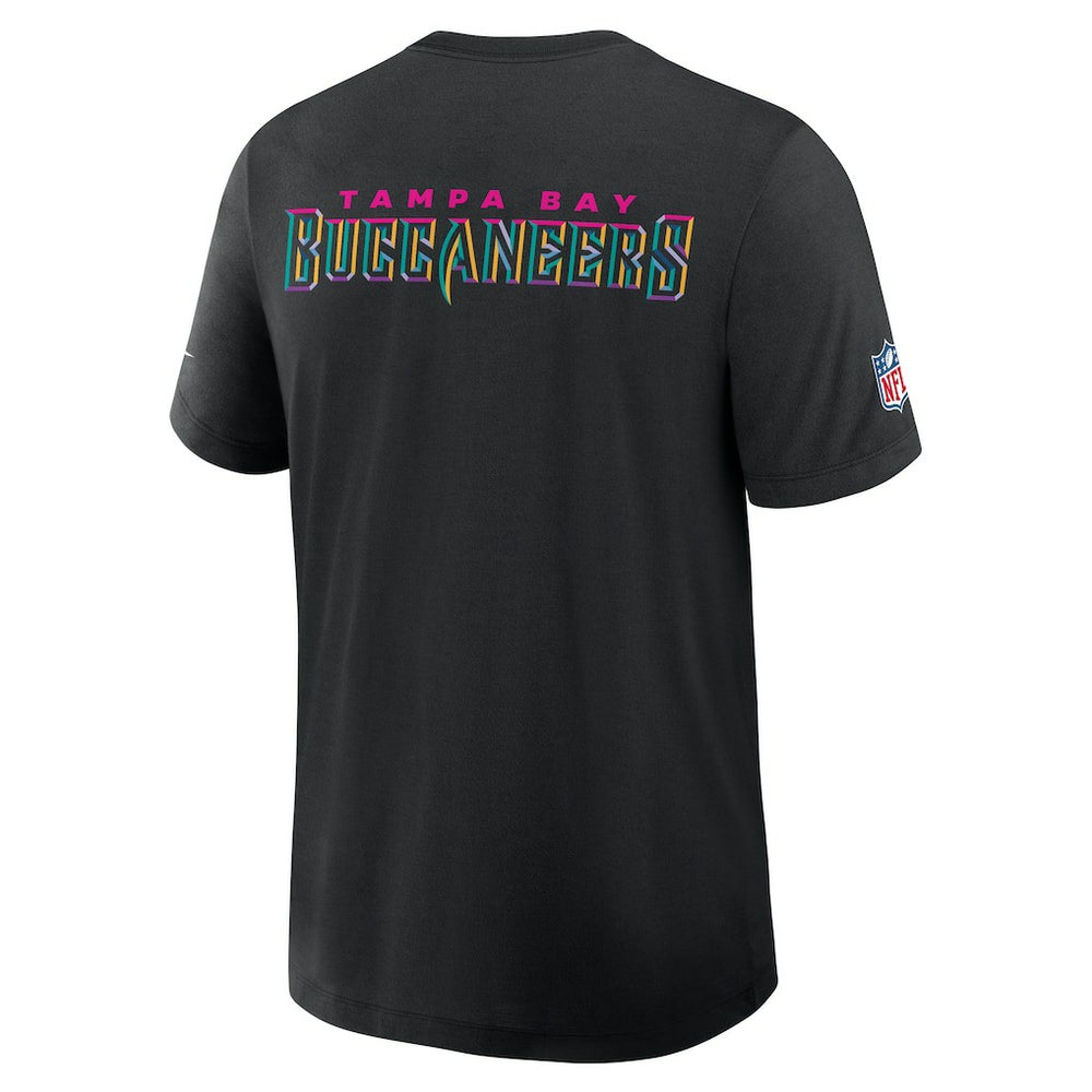 Tampa Bay Buccaneers 2025 NFL Crucial Catch Tri-Blend Dri-FIT T-Shirt - Black T-shirts