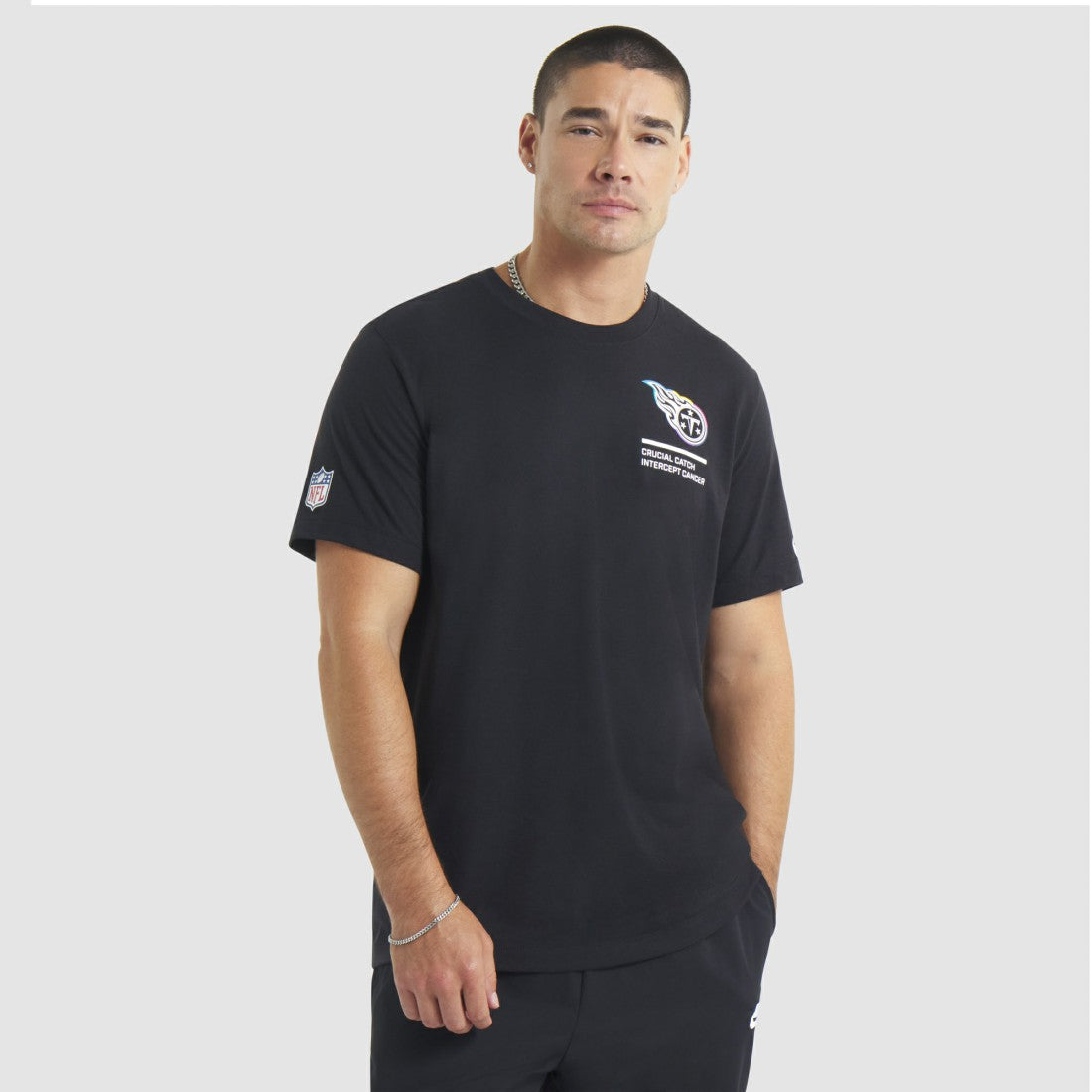 Tennessee Titans 2025 NFL Crucial Catch Tri-Blend Dri-FIT T-Shirt - Black T-shirts