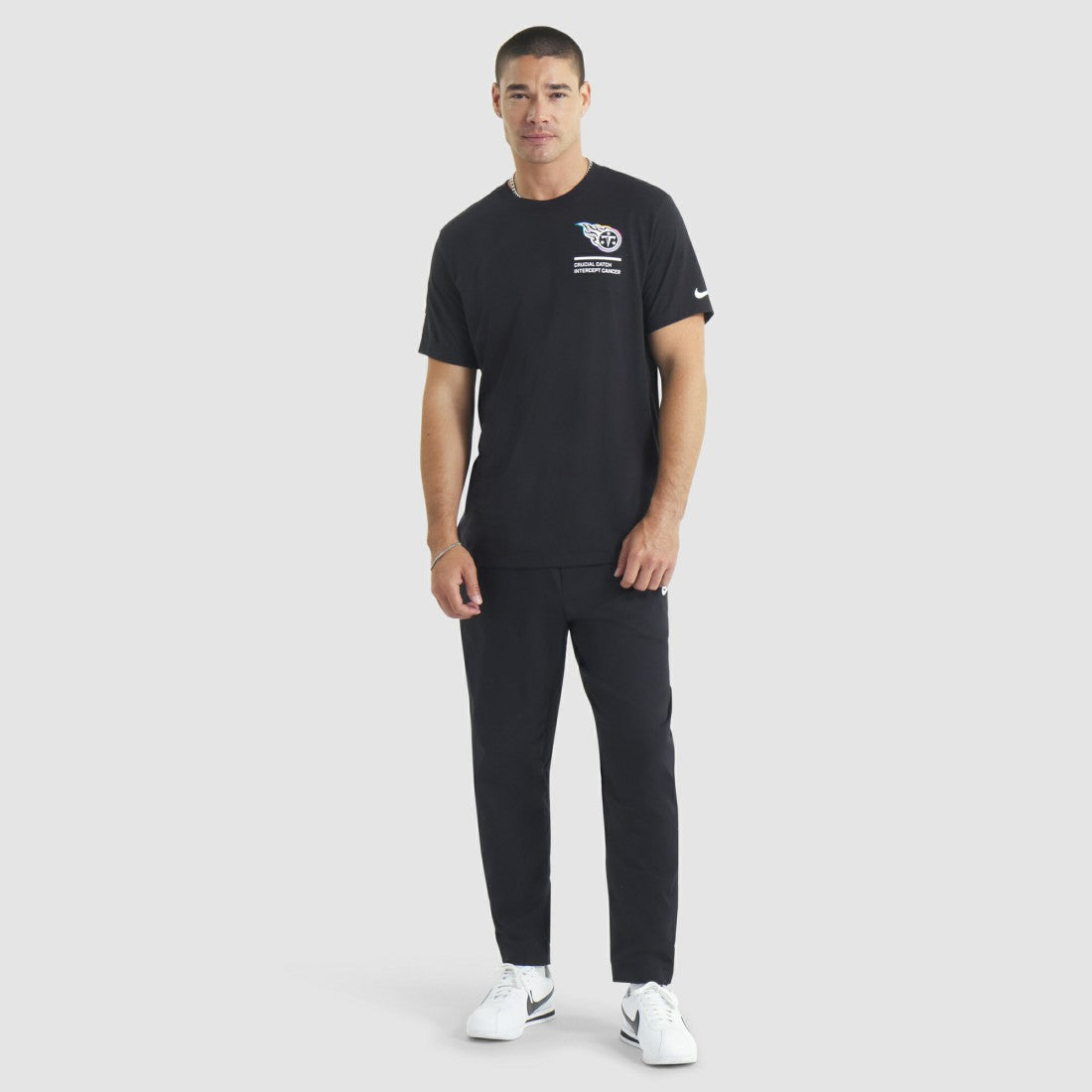 Tennessee Titans 2025 NFL Crucial Catch Tri-Blend Dri-FIT T-Shirt - Black T-shirts