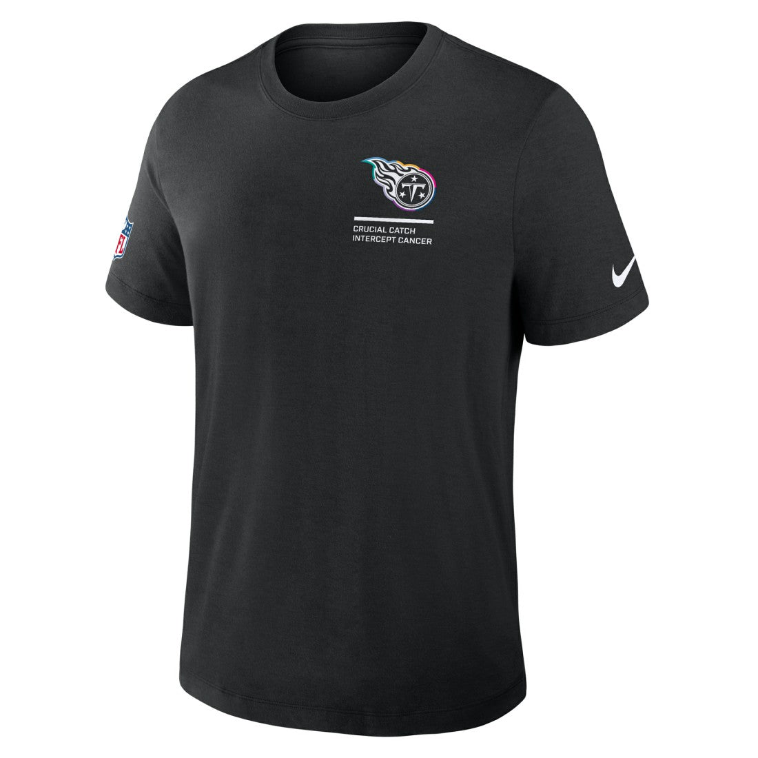 Tennessee Titans 2025 NFL Crucial Catch Tri-Blend Dri-FIT T-Shirt - Black T-shirts