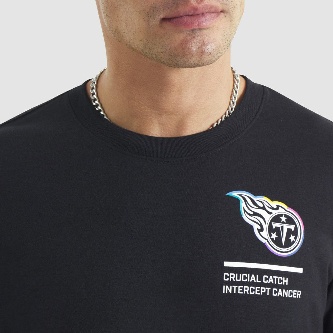 Tennessee Titans 2025 NFL Crucial Catch Tri-Blend Dri-FIT T-Shirt - Black T-shirts