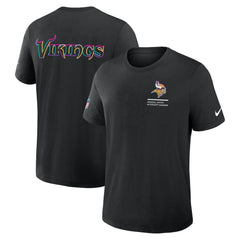 Minnesota Vikings 2025 NFL Crucial Catch Tri-Blend Dri-FIT T-Shirt - Black T-shirts