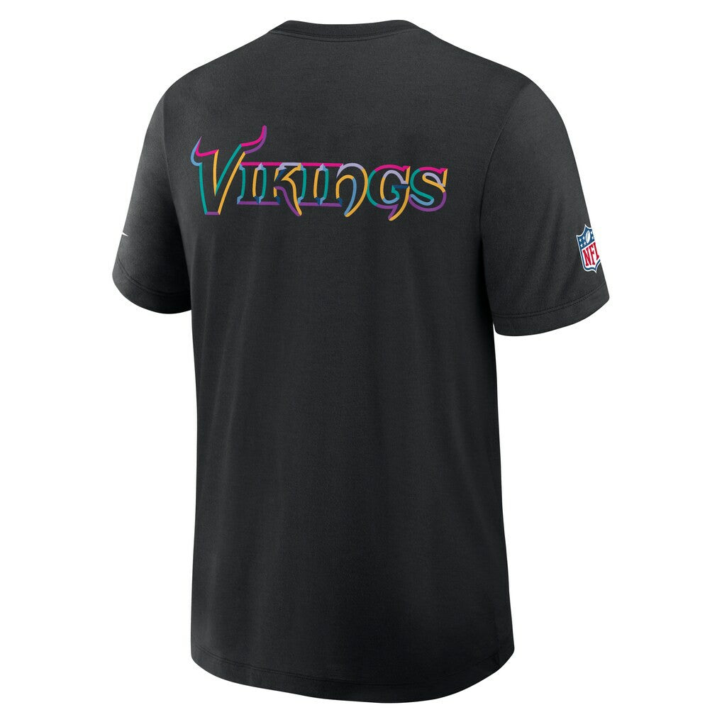 Minnesota Vikings 2025 NFL Crucial Catch Tri-Blend Dri-FIT T-Shirt - Black T-shirts