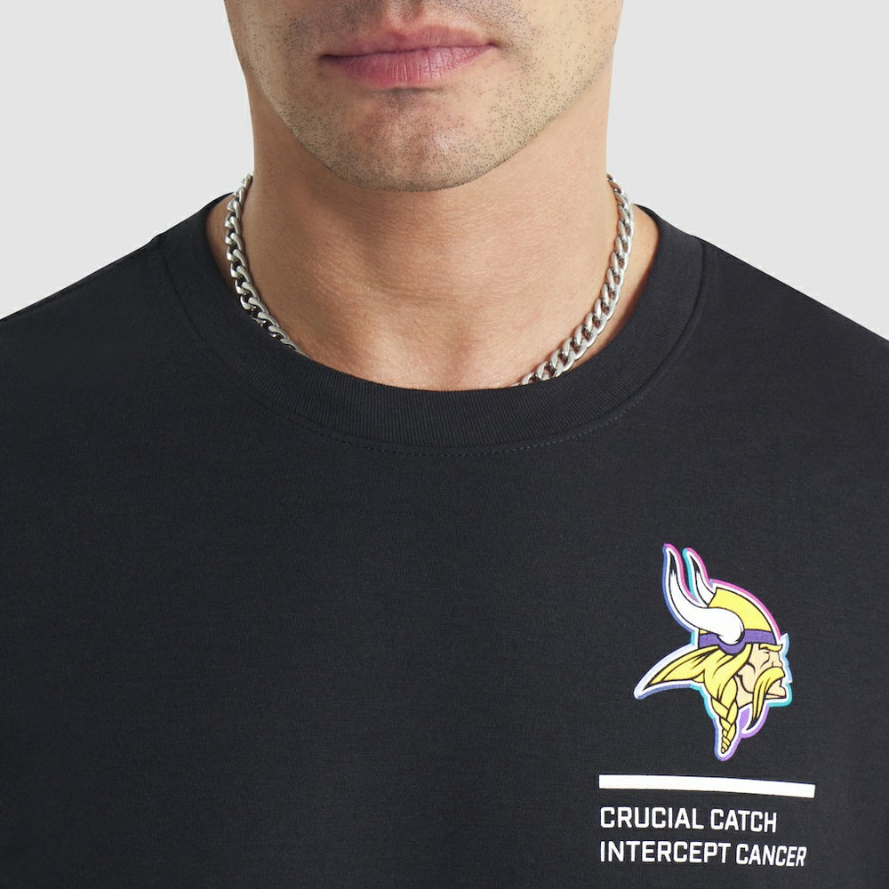Minnesota Vikings 2025 NFL Crucial Catch Tri-Blend Dri-FIT T-Shirt - Black T-shirts