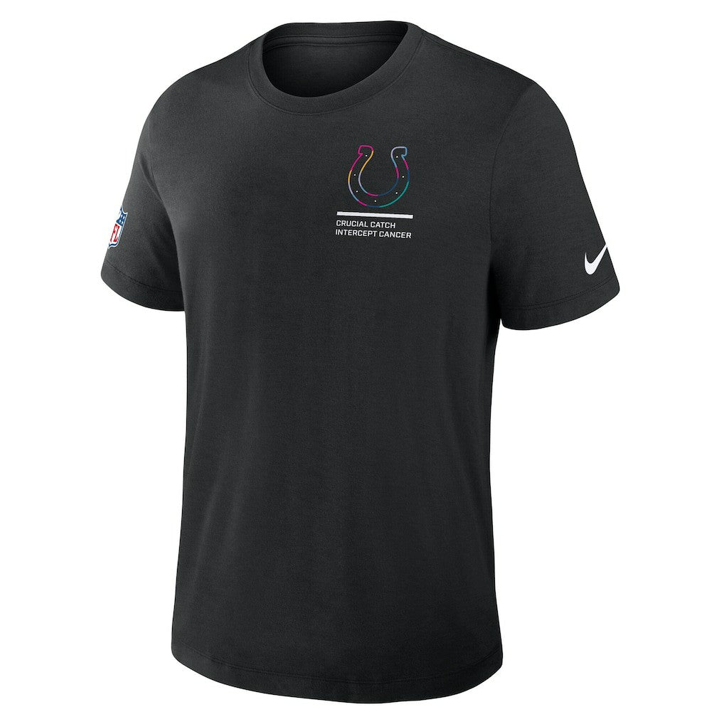 Indianapolis Colts 2025 NFL Crucial Catch Tri-Blend Dri-FIT T-Shirt - Black T-shirts
