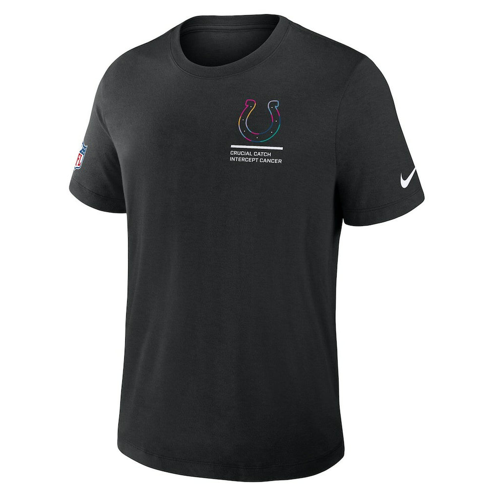 Indianapolis Colts 2025 NFL Crucial Catch Tri-Blend Dri-FIT T-Shirt - Black T-shirts