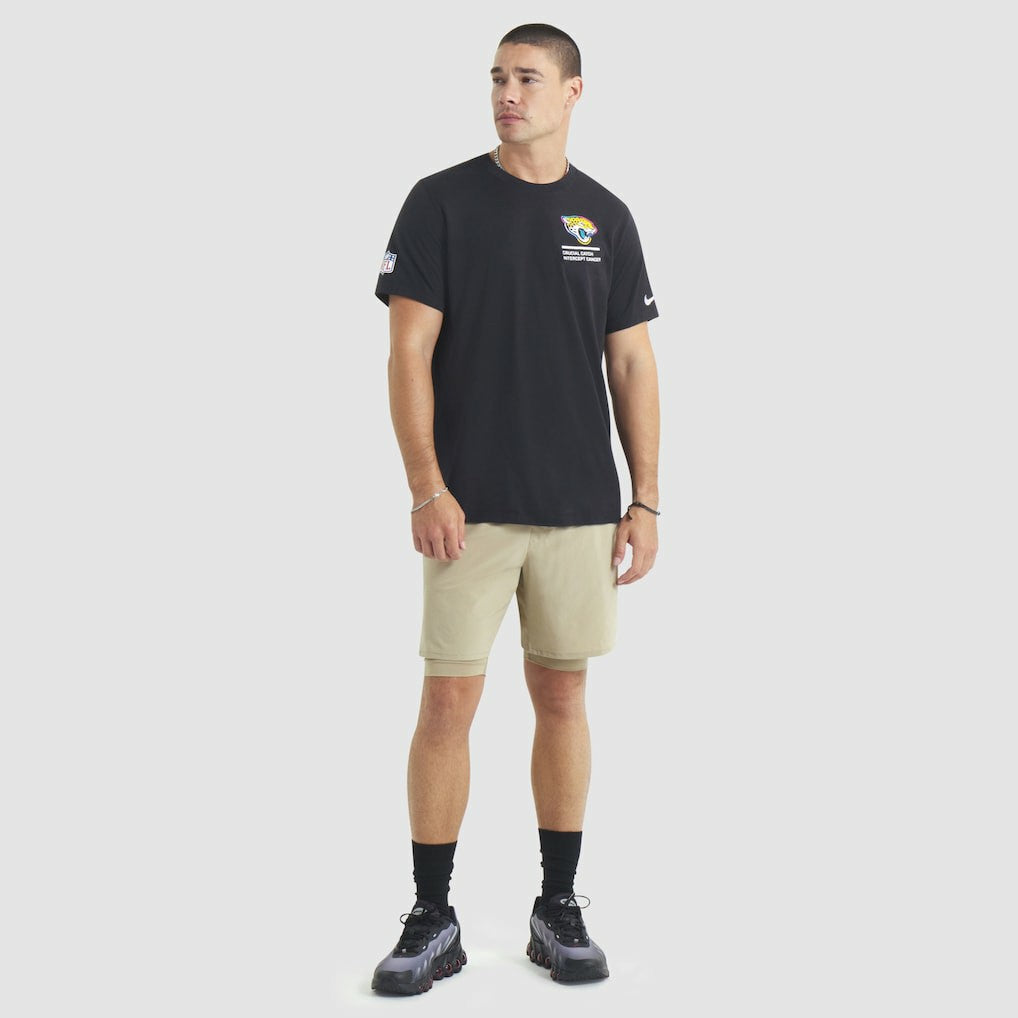 Jacksonville Jaguars 2025 NFL Crucial Catch Tri-Blend Dri-FIT T-Shirt - Black T-shirts