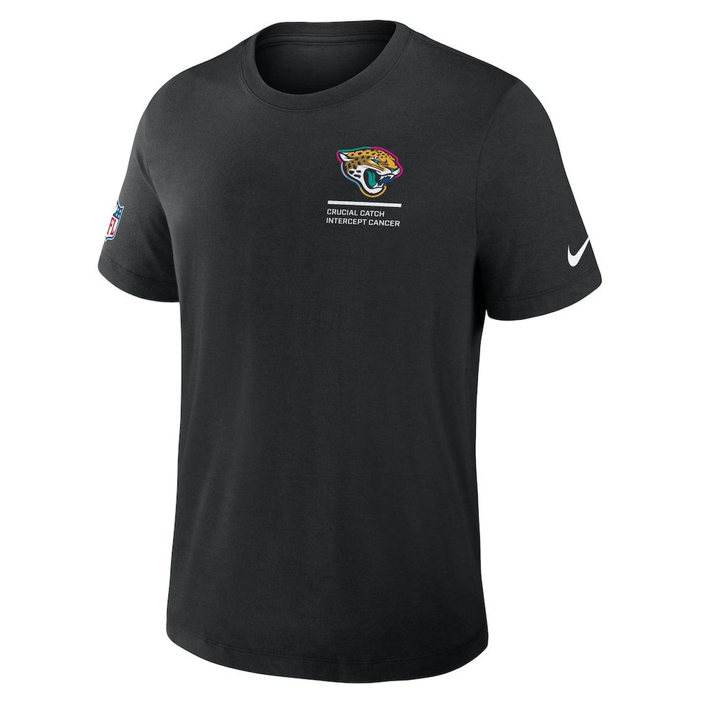 Jacksonville Jaguars 2025 NFL Crucial Catch Tri-Blend Dri-FIT T-Shirt - Black T-shirts