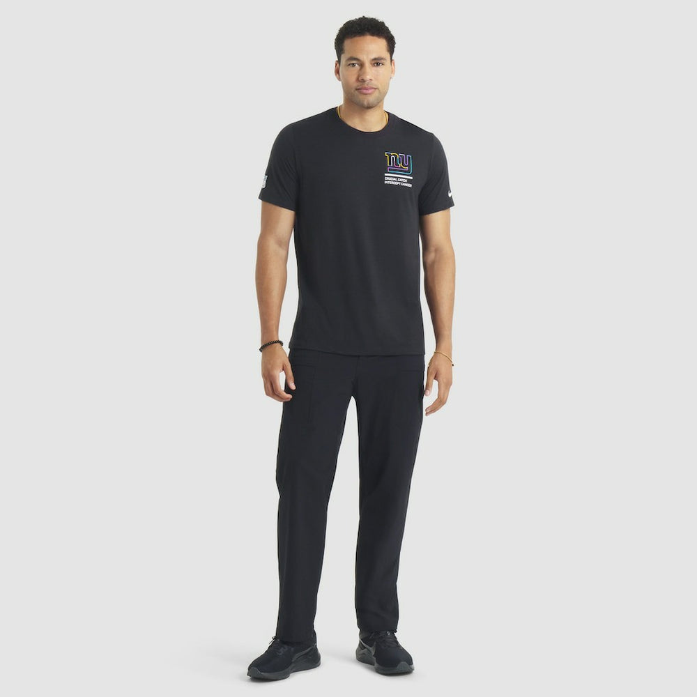 New York Giants 2025 NFL Crucial Catch Tri-Blend Dri-FIT T-Shirt - Black T-shirts