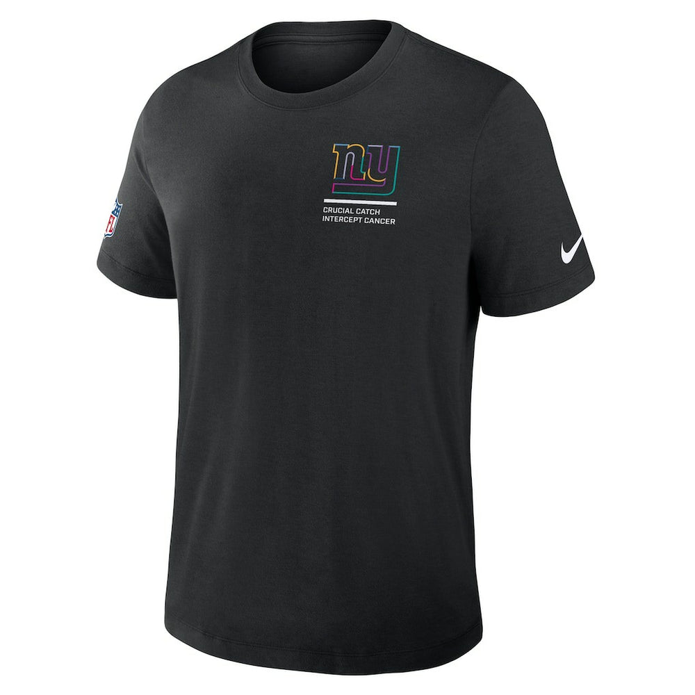 New York Giants 2025 NFL Crucial Catch Tri-Blend Dri-FIT T-Shirt - Black T-shirts