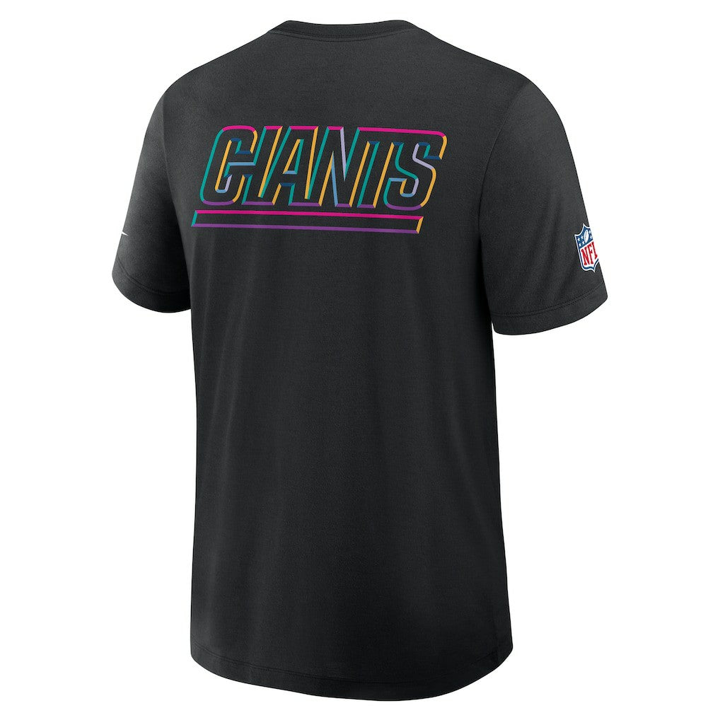 New York Giants 2025 NFL Crucial Catch Tri-Blend Dri-FIT T-Shirt - Black T-shirts